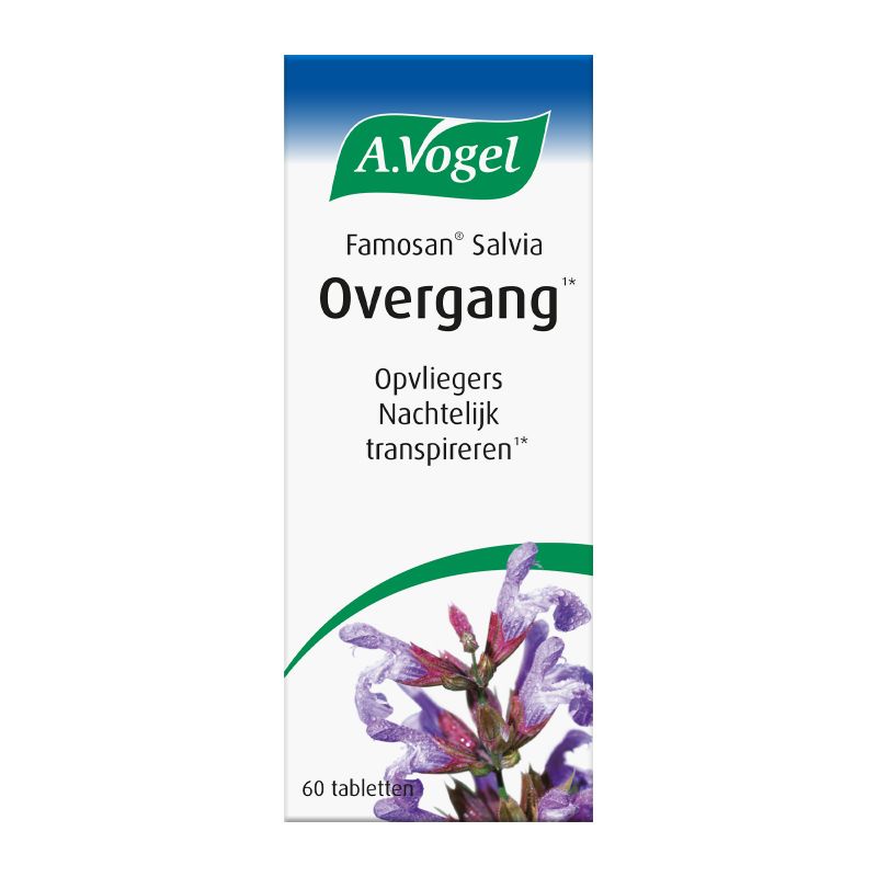 In verpakking Famosan Salvia tabletten voorkant