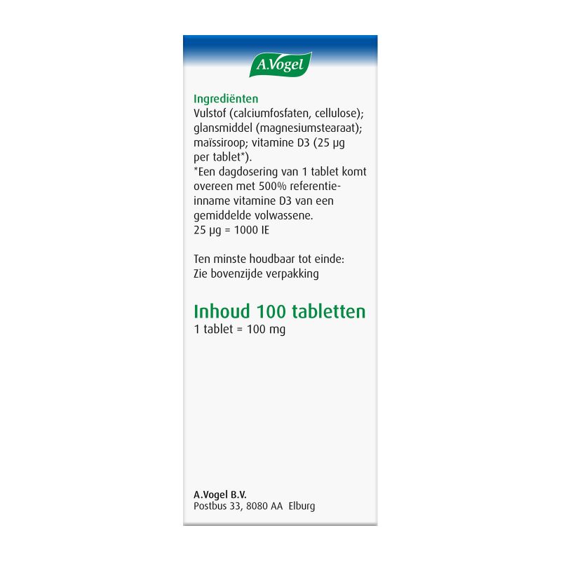Verpakking Vitamine D3 - plantaardig tabletten rechterkant
