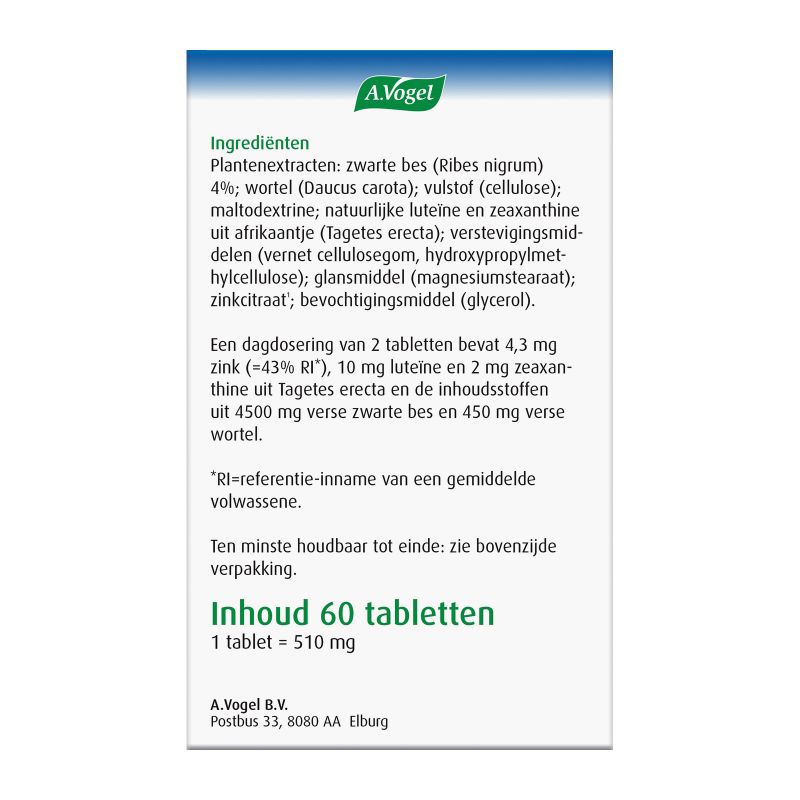 Verpakking Oogtabletten rechterkant