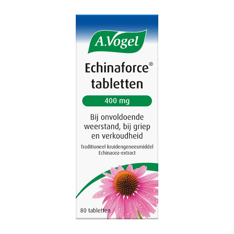 In verpakking Echinaforce tabletten 400 mg voorkant