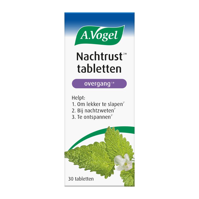 In verpakking Nachtrust tabletten overgang voorkant