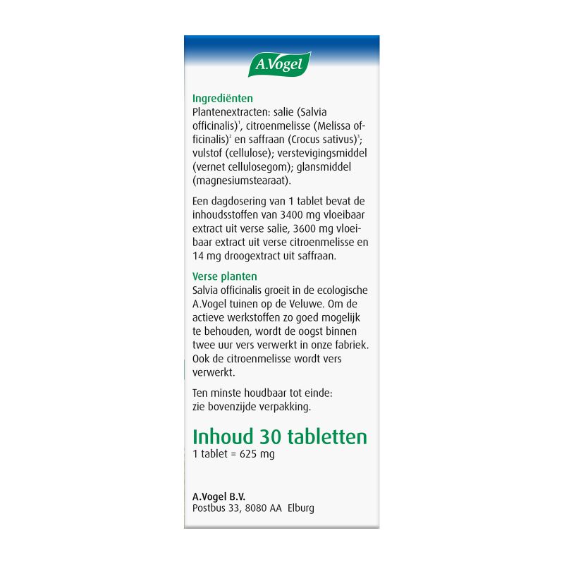 Verpakking Nachtrust tabletten overgang rechterkant