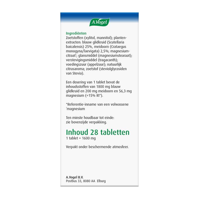 Verpakking Focus en concentratie kauwtabletten rechterkant