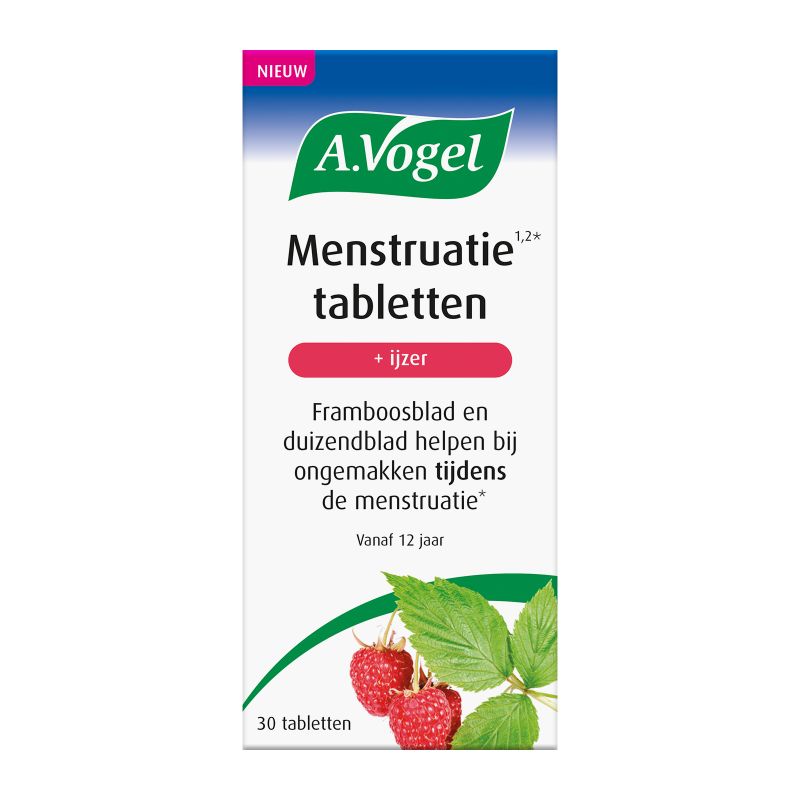 In verpakking Menstruatie tabletten voorkant